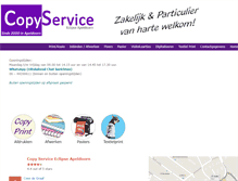 Tablet Screenshot of copy-service.nl